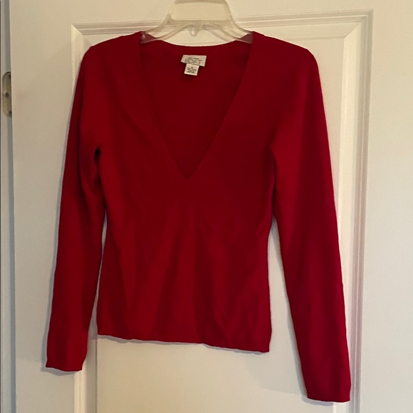 LOFT Sweaters - LOFT Cherry Red Knit Top